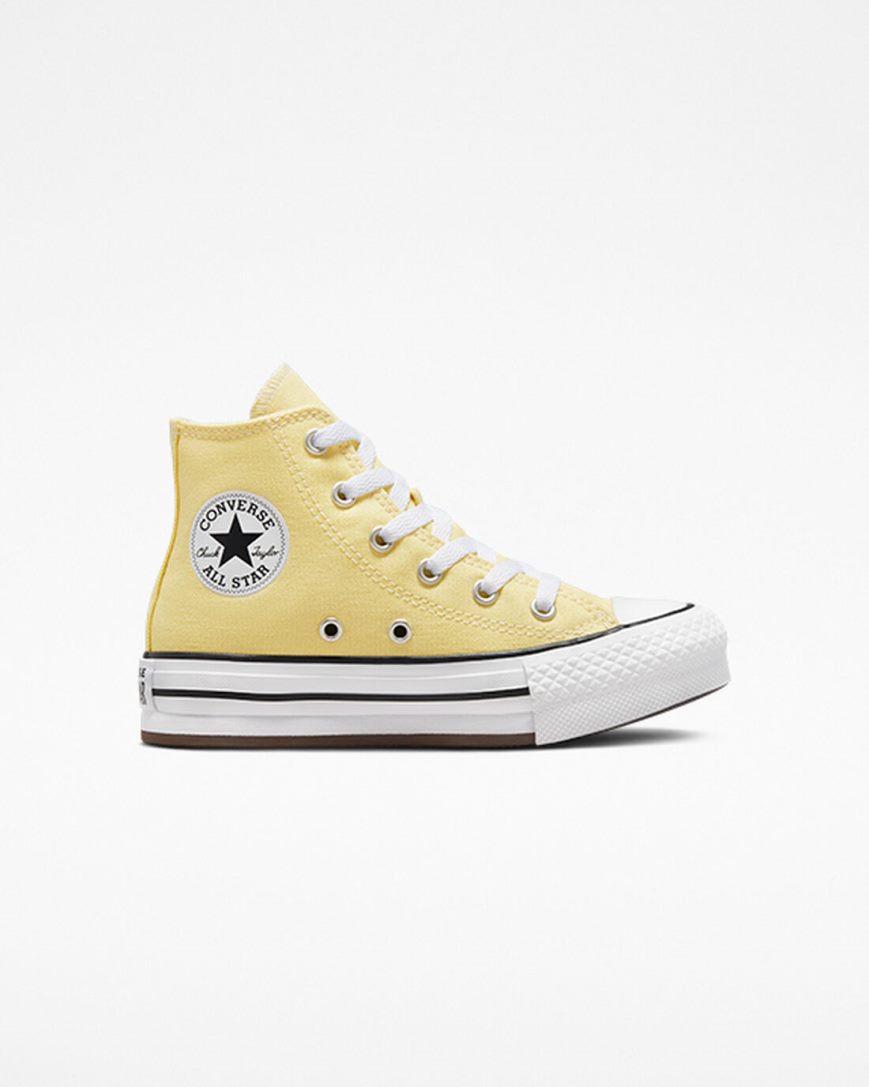 Topanky Na Platforme Converse Chuck Taylor All Star Lift Vysoke Chlapcenske Oranžové Biele Čierne | SK AW11DR9